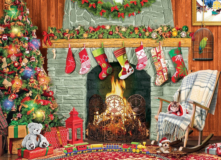 Eurographics - Noël au coin du feu - Paul Normand - 500 pièces 68×48cm (l×h) - puzzle