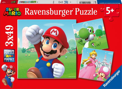 Ravensburger Super Mario Puzzle, 3x49st.