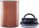 Conception planétaire - paysage aérien - grains de café - pots de stockage - vide - café - acier - cuivre brossé - 500 grammes