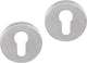 Rosace cylindrique Differnz - chrome mat - acier inoxydable - - essence ronde 53x10mm chrome mat