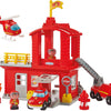 Caserne de pompiers Ecoiffier Abrick avec 3 véhicules