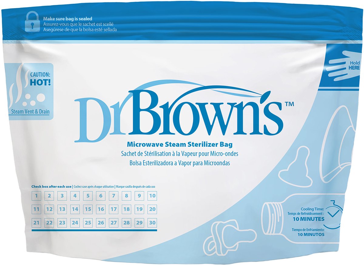 Sacs de stérilisation pour micro-ondes Dr. Brown's - 5 pièces