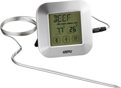 Thermomètre de cuisine Gefu punto 14 cm – acier inoxydable – jusqu'à 300°c – pour frire, cuire et rôtir des plats