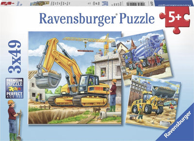 Ravensburger - Grands véhicules de construction 3x49st.