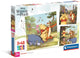 Clementoni - puzzle - 3x48 pièces - disney winnie l'ourson - puzzle enfant - à partir de 5 ans