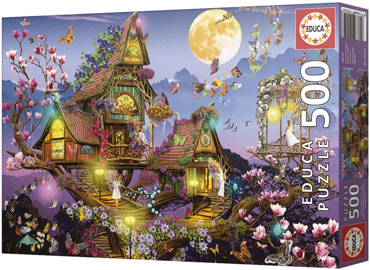 Educa - puzzle - 500 pièces - maison de la fée