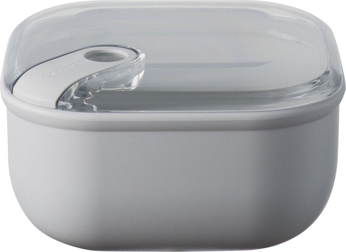 Omada - boîte à lunch pull box carrée 1 litre - polypropylène - gris -