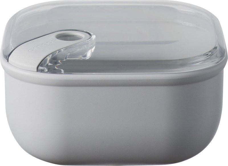 Omada - boîte à lunch pull box carrée 1 litre - polypropylène - gris -