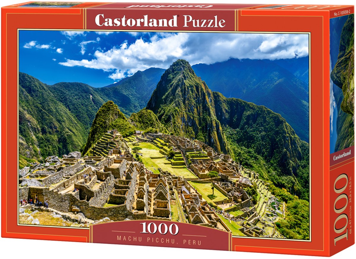 Castorland machu picchu, pérou – puzzle – 1000 pièces – finition satinée – ajustement parfait – qualité européenne