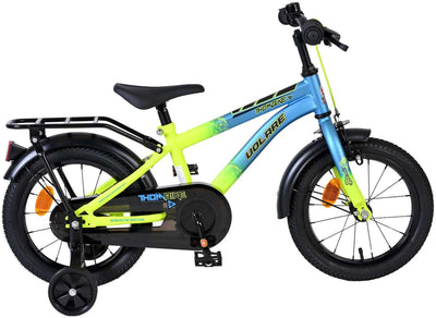 Vélo enfant Volare thombike - garçons - 14 pouces - bleu jaune