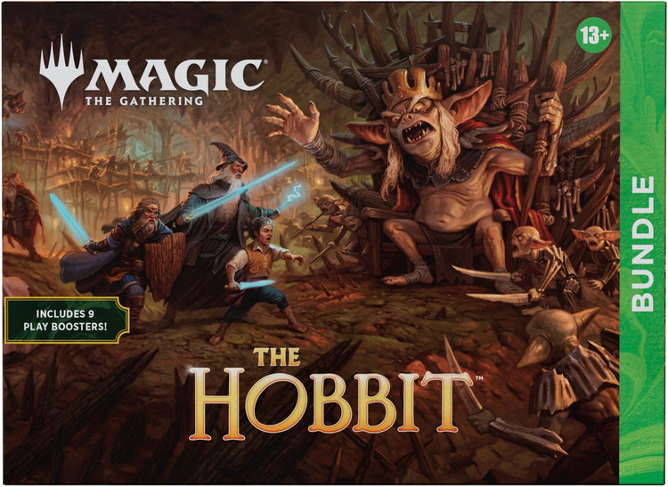 Magie le rassemblement magie : le rassemblement | le pack hobbit | 9 boosters de jeu, 34 pays, carte promo foil + accessoires exclusifs | jeu de cartes à collectionner