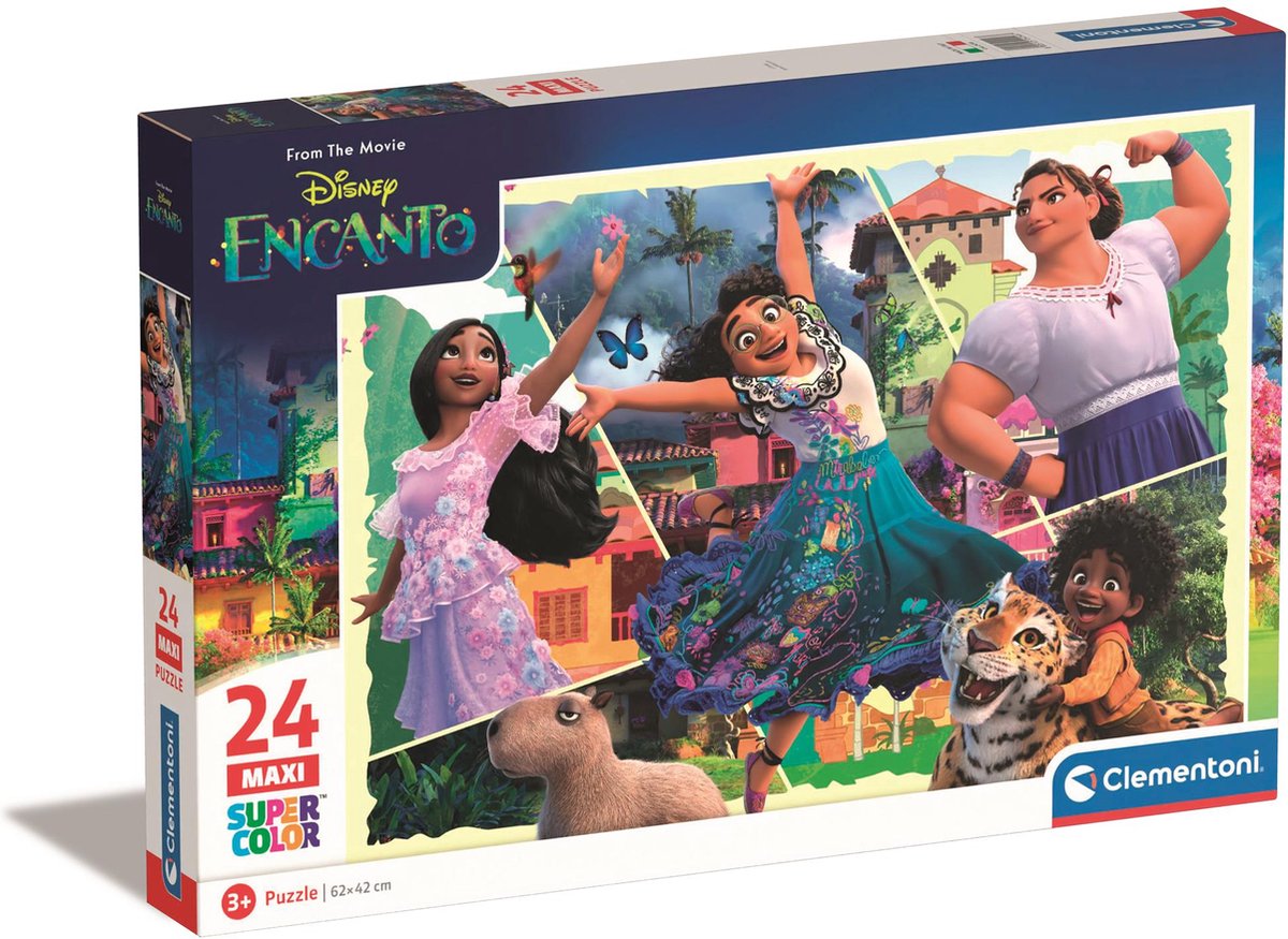 Clementoni - puzzle - 24 maxi pièces - disney encanto - puzzle enfant - à partir de 3 ans