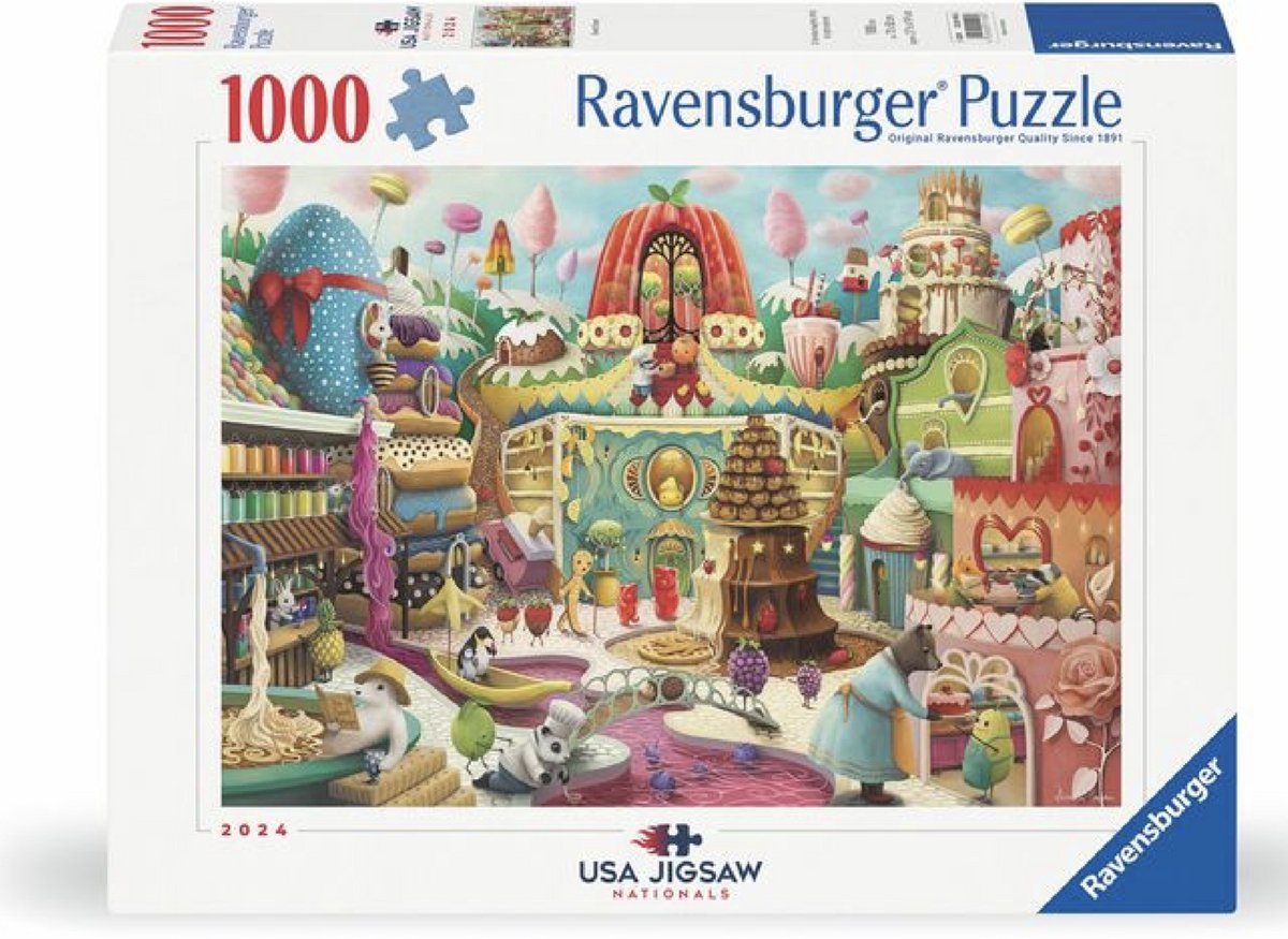 Ravensburger puzzle Sweet Street 1000 pièces puzzle artistique adultes.