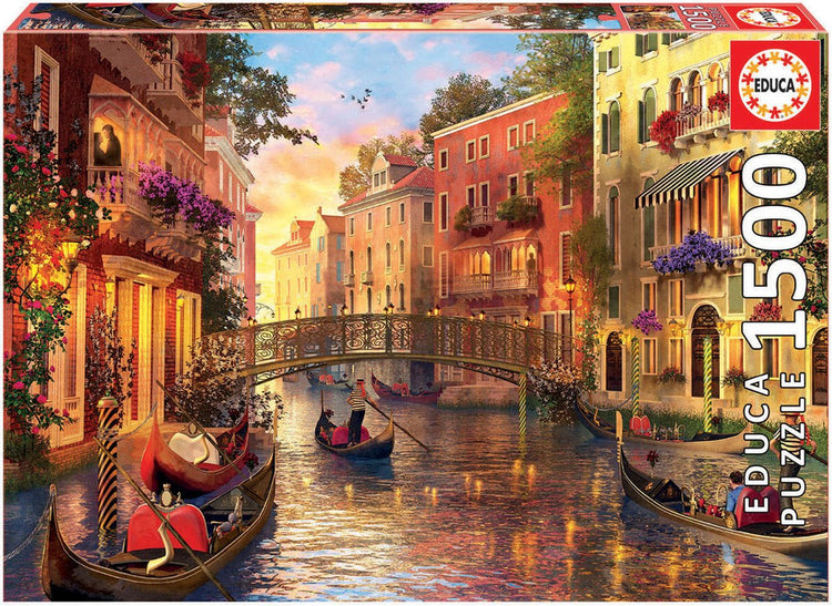 Un casse-tête éducatif. coucher de soleil à Venise 1500 teile