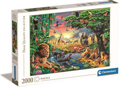 Clementoni Jigsaw Puzzle The African Gathering, 2000st.