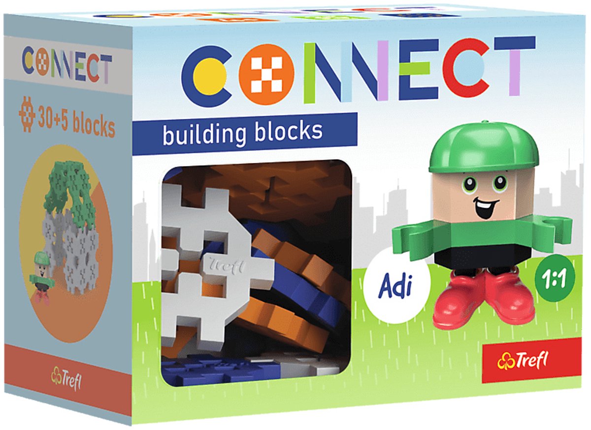 Trefl connecter connecter | blocs de construction adi 35 pièces