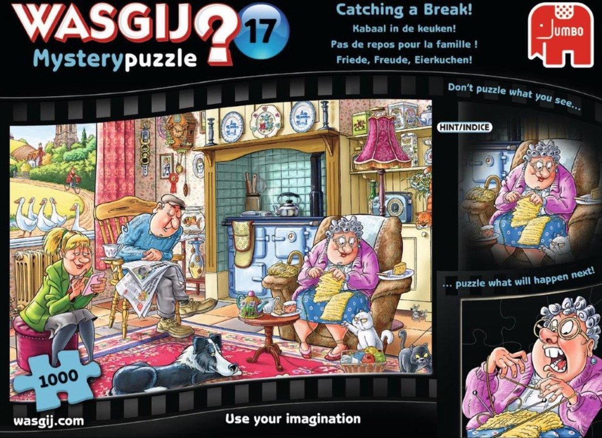 Wasgij mystère 17 raquette dans la cuisine ! casse-tête - 1000 pièces