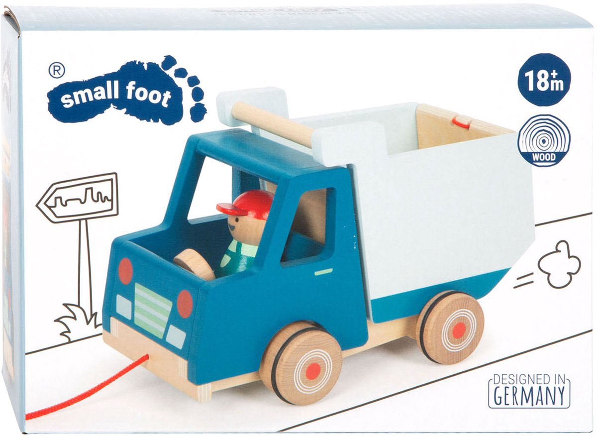 Small Foot Wooden Trek Figure Buikwrachtwagen