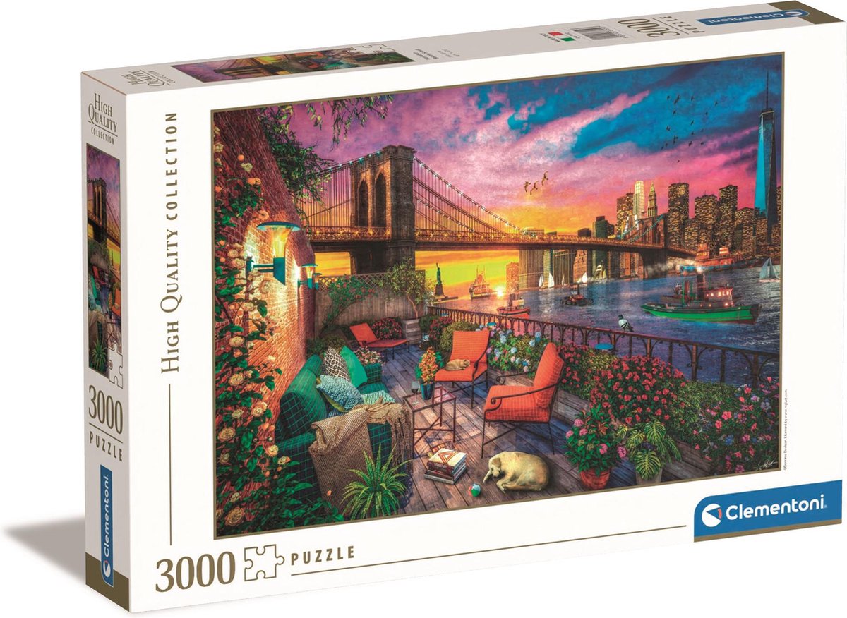Clementoni Puzzle Manhattan Balcon Sunset, 3000st.