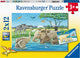 Ravensburger Jigsaw Puzzle Young Animals du monde entier, 2x12 PCS.