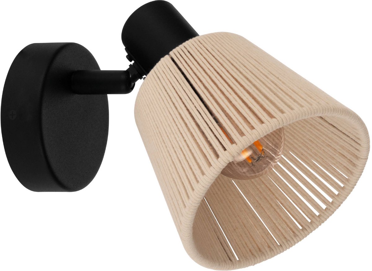 Spot Eglo seagard - e14 - 11,5 cm - noir crème - inclinable