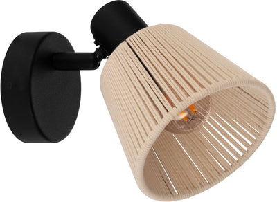 Spot Eglo seagard - e14 - 11,5 cm - noir crème - inclinable