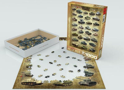Eurographics - chars de la seconde guerre mondiale [chars de la seconde guerre mondiale] - 1000 pièces 48×68cm (l×h) - puzzle
