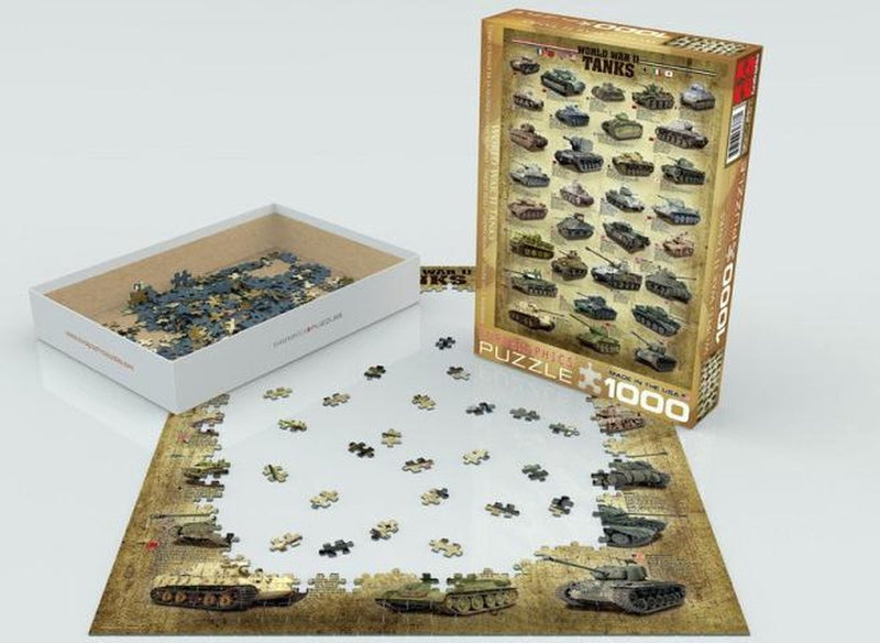Eurographics - chars de la seconde guerre mondiale [chars de la seconde guerre mondiale] - 1000 pièces 48×68cm (l×h) - puzzle