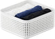 Organisateur de garde-robe Rotho wop - panier m - blanc