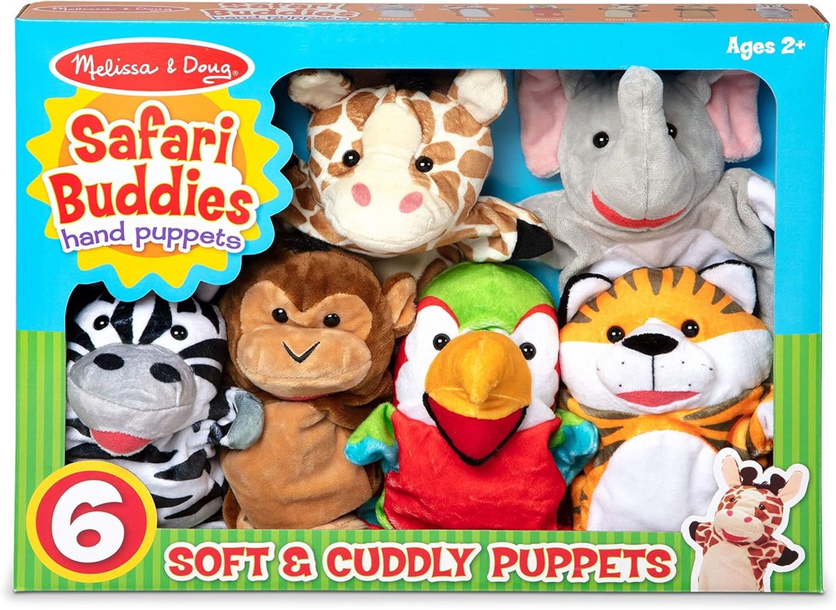 Spin master Melissa Dough Safari Buddies - Marionnettes à main