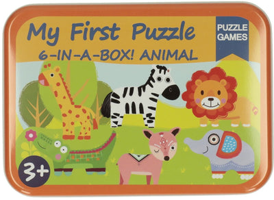 Mes 6 premiers puzzles d’animaux sauvages en conserve