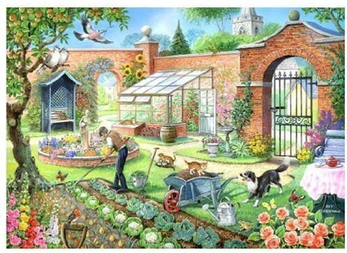 Maison des puzzles puzzle potager puzzle de 1000 pièces.