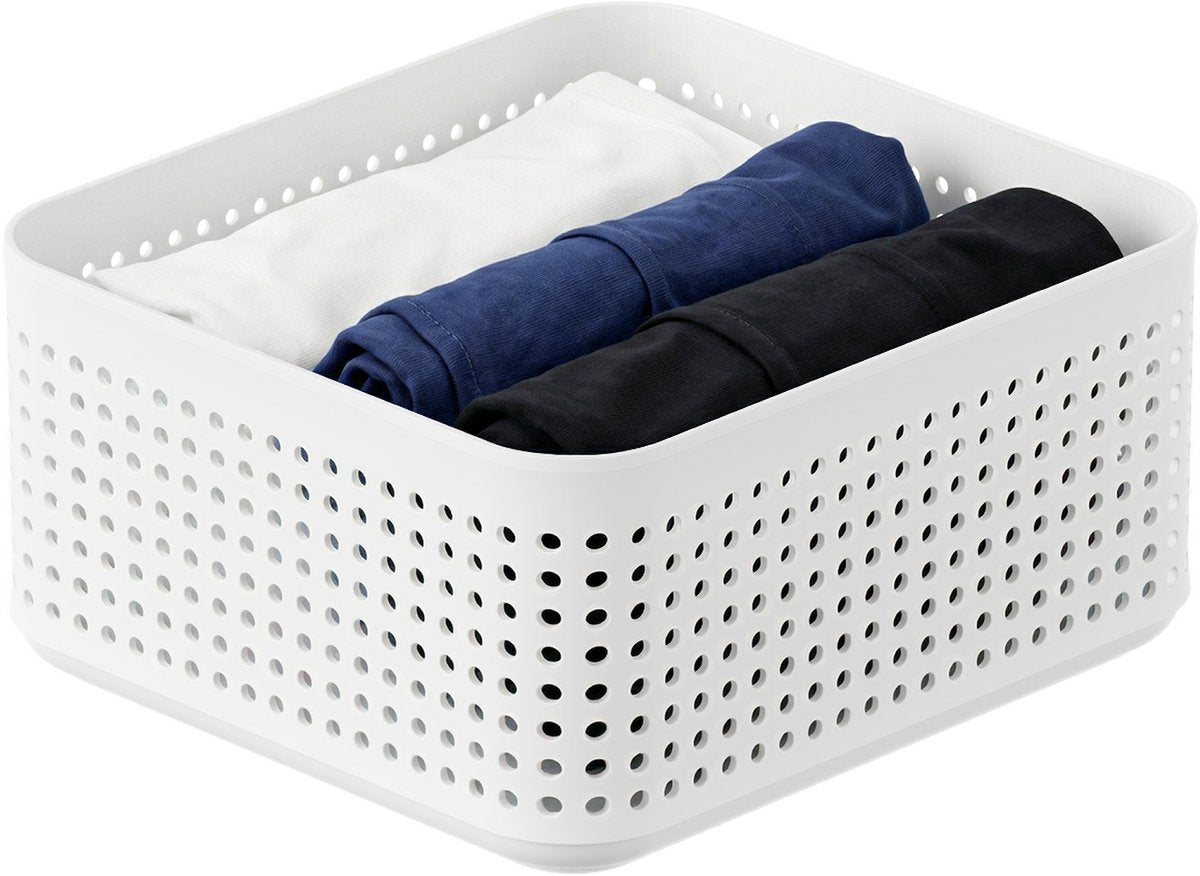 Organisateur de garde-robe Rotho wop - panier m - blanc
