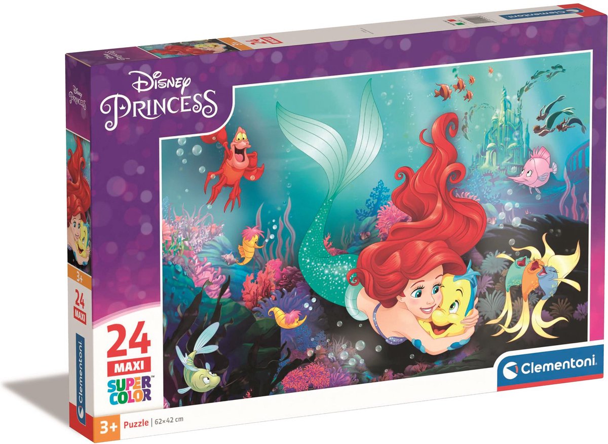 Clementoni Maxi Jigsaw Puzzle Disney Little Mermaid, 24st.