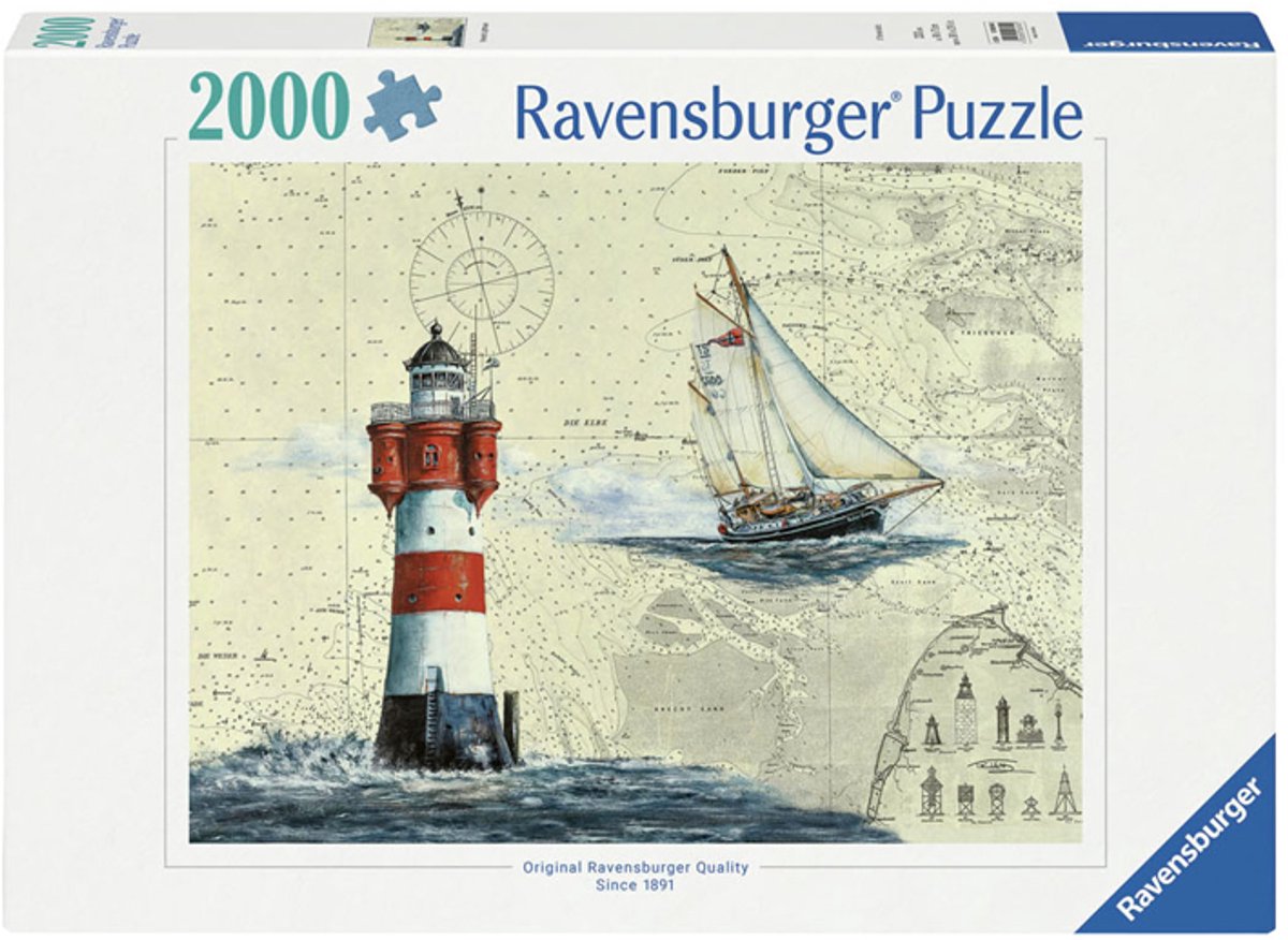 Ravensburger Jigsaw Puzzle plus romantique Leuchtturm, 2000e.