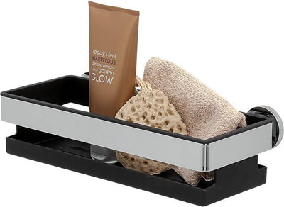 Tigre midi - support de douche - panier de douche - sans perçage - perçage ni collage - inox - chrome