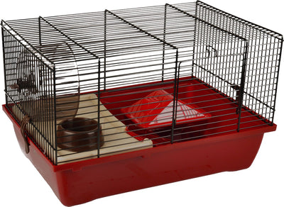 Cage hamster Flamingo enzo 1 - 41,5 x 28,5 x 25,5 cm rouge