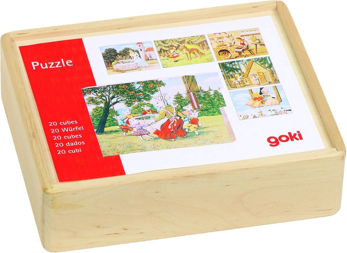 Goki Wooden Block Puzzle Fairy Tales