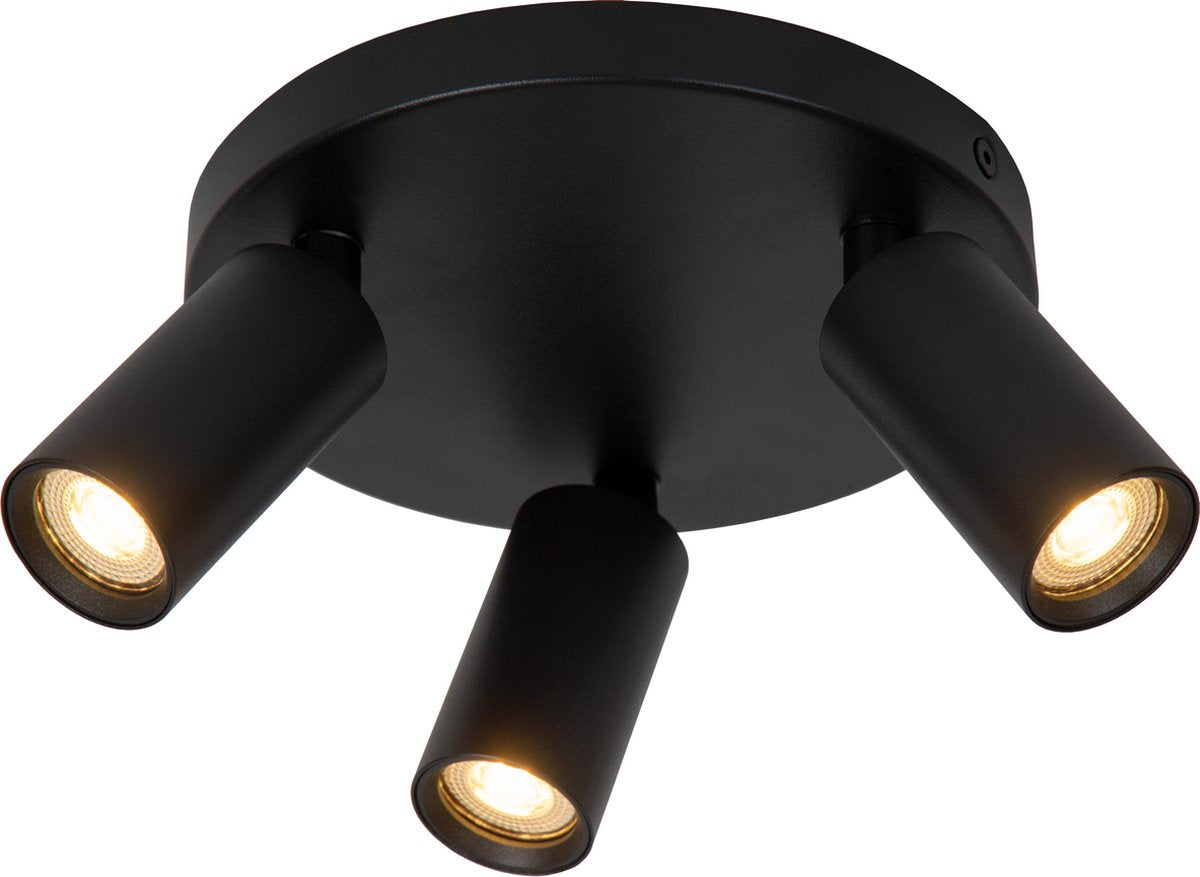 Lucide ritmo - spot de plafond (plafonnier) - ø 18 cm - 3xgu10 (mr11) - noir
