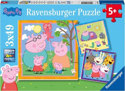 Famille Ravensburger et amis de Legpuzzle, 3x49st.