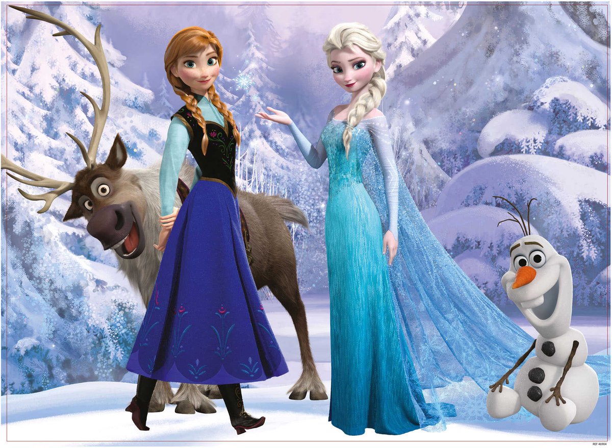 Lisciani Disney Puzzle Df Maxi Floor 108 La Reine des Neiges Elsa et Anna
