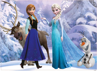 Lisciani Disney Puzzle Df Maxi Floor 108 La Reine des Neiges Elsa et Anna