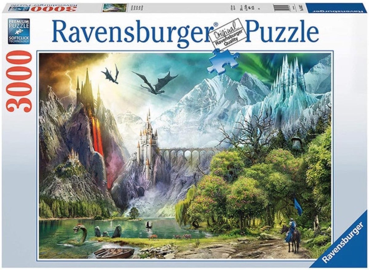 Ravensburger puzzle dragons - 3000 pièces - puzzle fantastique pour adultes.