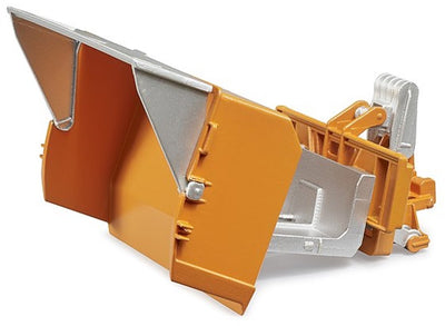 Seau d'accessoires pour jouet tracteur Bruder avec fourchettes pour enfants.