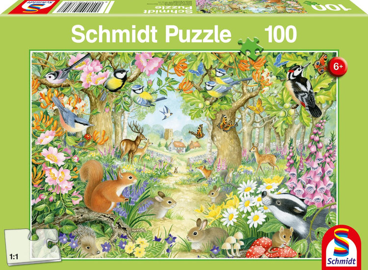 Schmidt - puzzle - animaux de la forêt - 100 pièces - enfants - à partir de 6 ans