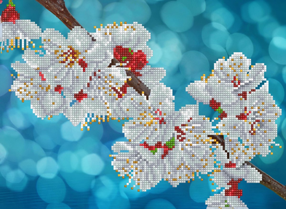 Diamond dotz® Diamond Dotz Simply Dotz Diamond sd3.401 Kit de fleurs orientales 37x27cm