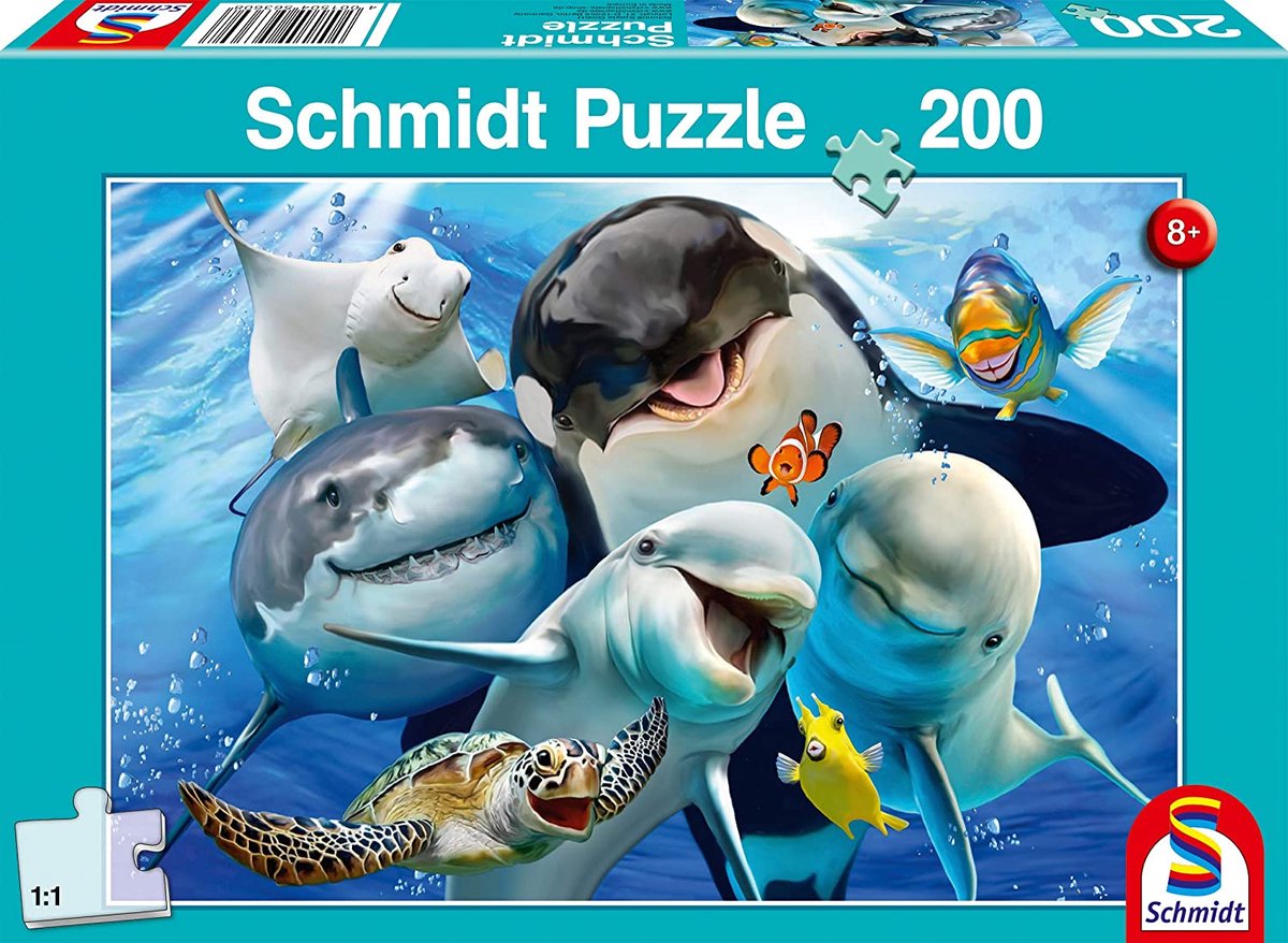 Schmidt - puzzle - amis sous-marins - 200 pièces - enfants - à partir de 8 ans