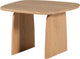 Table basse tablo Woood 60 cm - chêne - transparent - 40x59x59