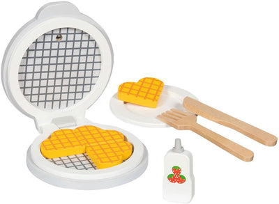 Waffle en bois Goki avec accessoires, 9dlg.