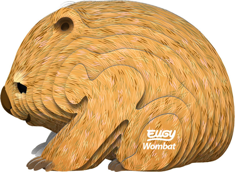 Puzzle 3D Eugy - wombat - animaux sauvages - durable - collectionnez-les tous - 6 ans